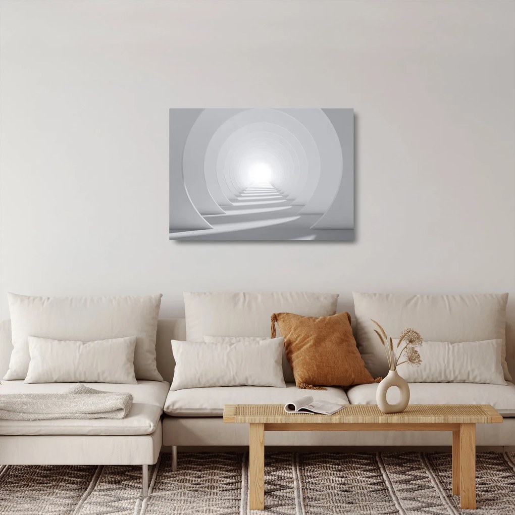 Obraz na szkle - tunel 3D (70x50 cm)