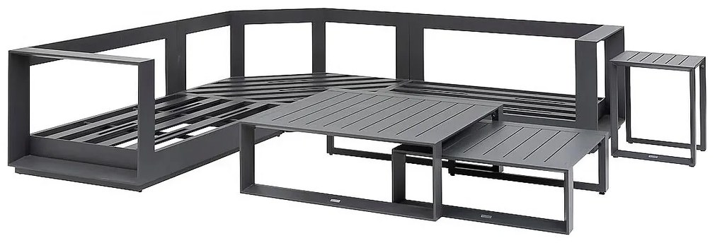 Narożnik aluminiowy dla 5 osób MADRID NEW (antracyt)