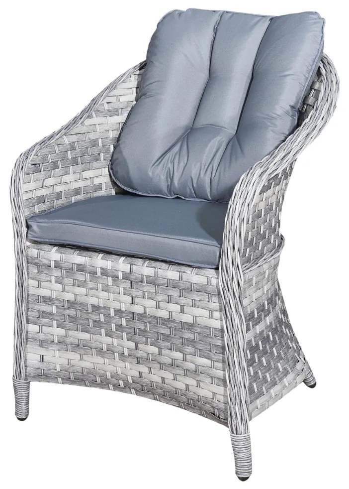 Zestaw 3 foteli MODERNO Jasny Szary OUTLET