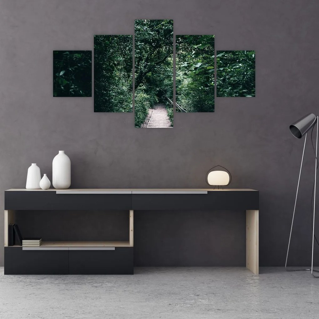 Obraz - Ścieżka przez las (125x70 cm)