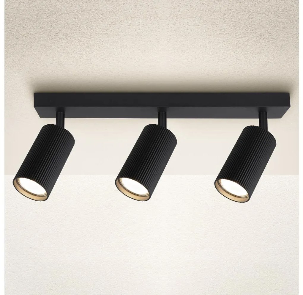Brilagi - Oprawa punktowa SELE MODERN 3xGU10/30W/230V czarna