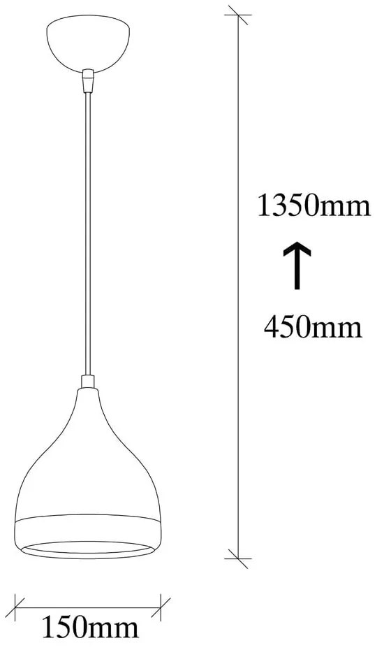 Czarna/w kolorze miedzi lampa wisząca ø 14 cm Yildo – Opviq lights