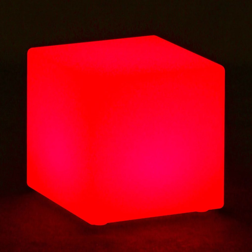 Podświetlany taboret LED, 30 x 30 x 30 cm