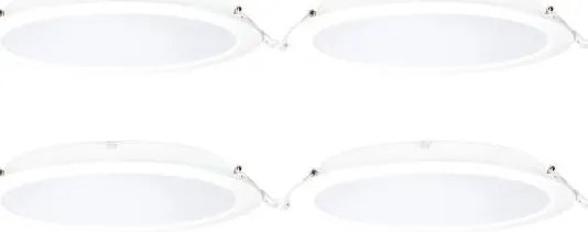 Aigostar - ZESTAW 4x LED RGBW ściemnialne oprawy sufitowe wpuszczane MESH LED/18W/230V 2700K-6500K