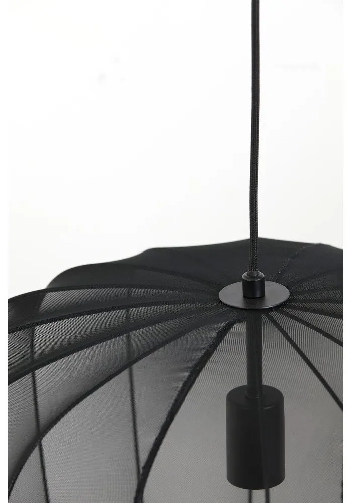 Czarna lampa sufitowa ø 50 cm Plumeria – Light &amp; Living