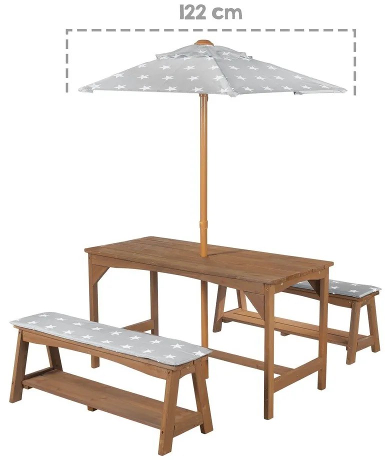 Dziecięcy zestaw ogrodowy 4 szt. Outdoor + – Roba