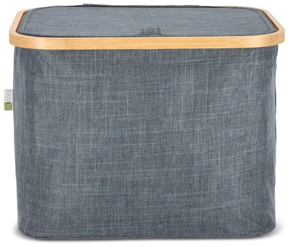 Skladany kosz NOLVIO 25 L, niebiesko-szary