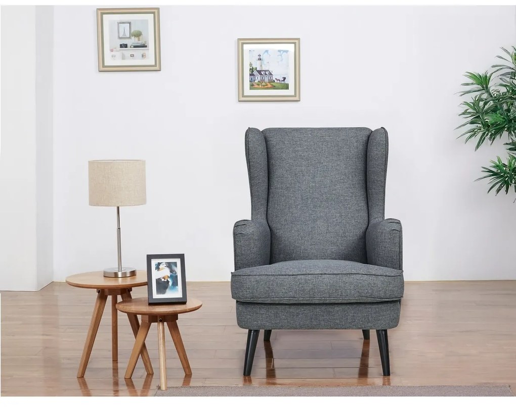 Fotel na uszach GREY2, szary