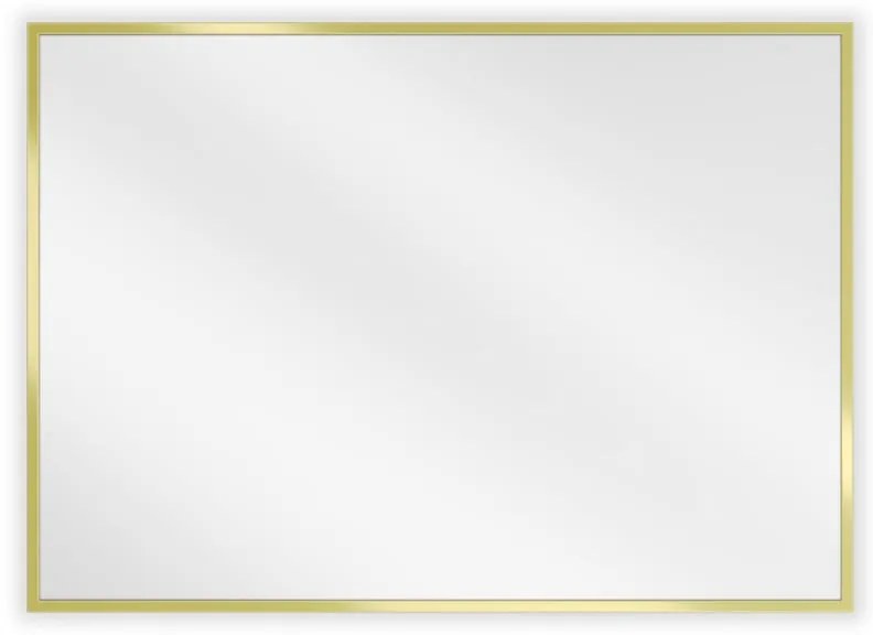Mexen Loft lustro łazienkowe prostokątne 70 x 50 cm, rama złota - 9852-070-050-000-50