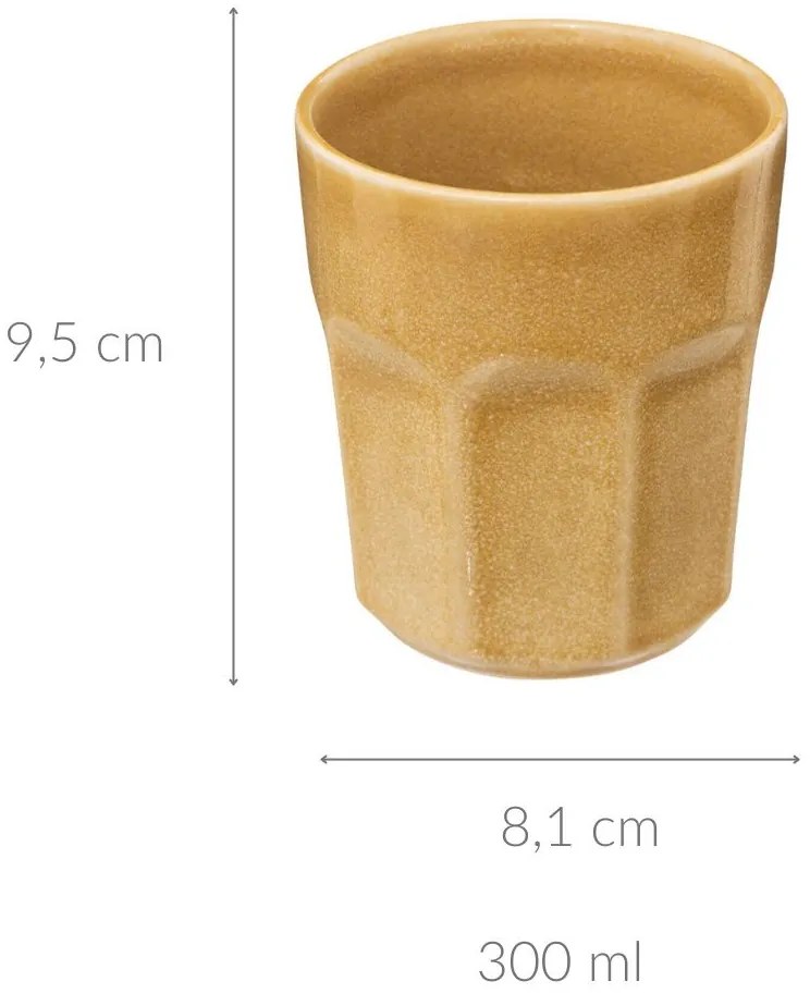 Kubek ceramiczny czarka ROMA, 300 ml