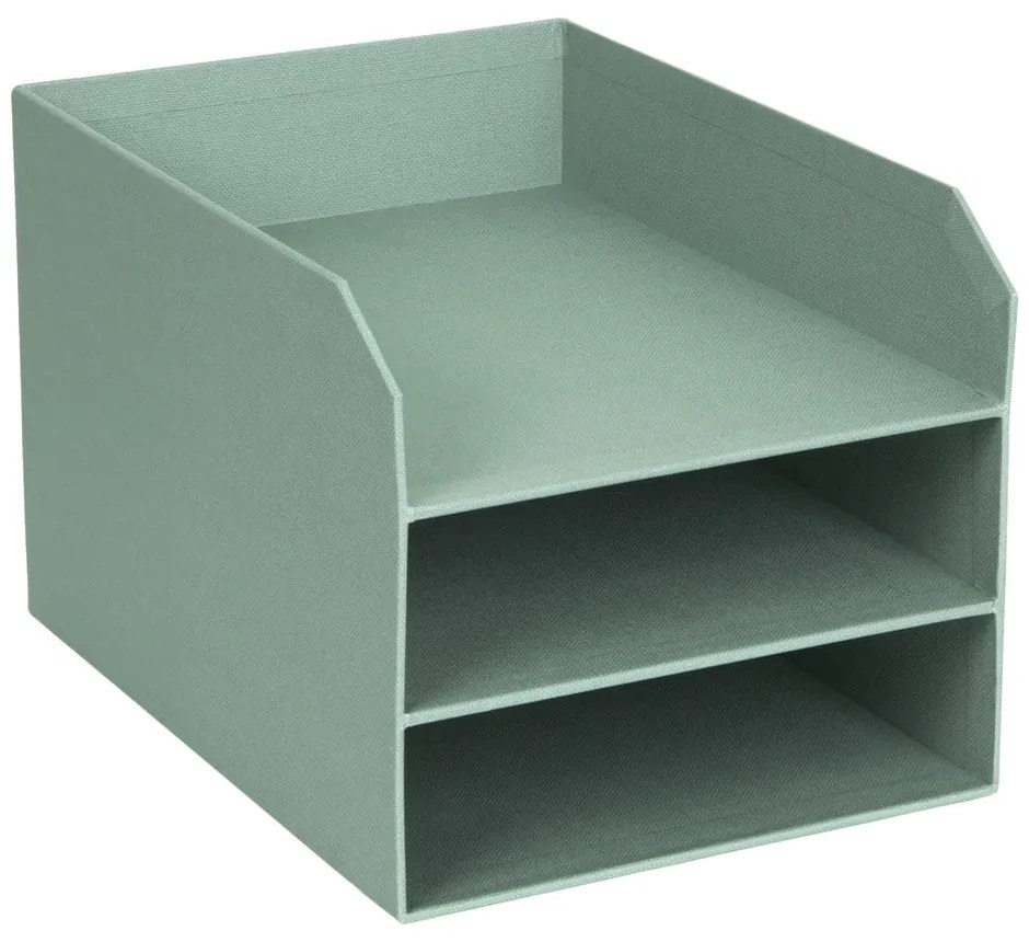 Zielony kartonowy organizer na dokumenty Trey Canvas Paper Laminate – Bigso