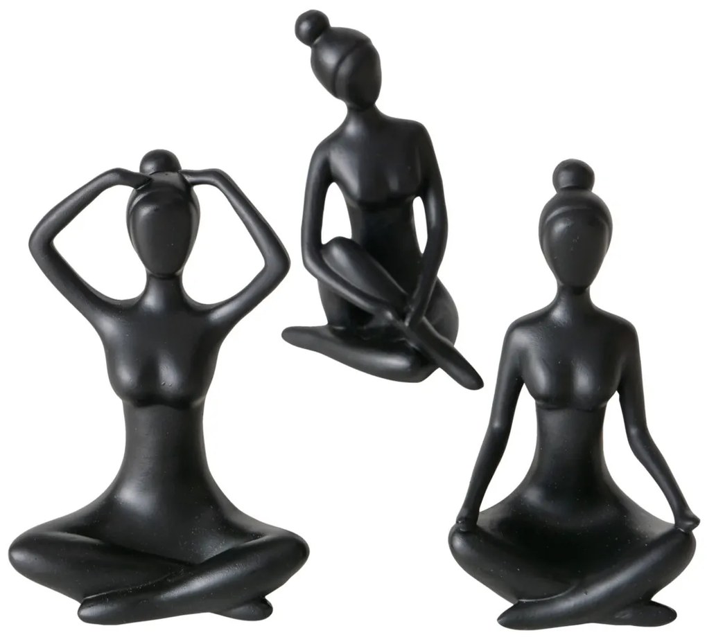 Figurka dekoracyjna Joga, kobieta, 10 cm