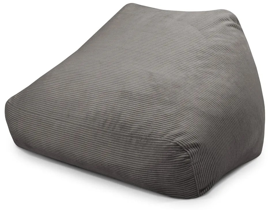 Ciemnoszary sztruksowy worek do siedzenia Sofa Snug – SLOWDOWN