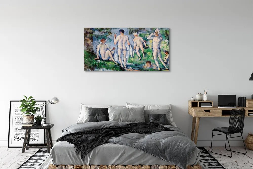 Obraz na płótnie Kąpiący się - Paul Cézanne