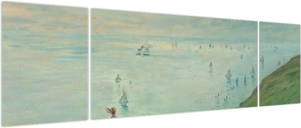 Obraz - Henri Fantin-Latour, Cliffs at Pourville, reprodukcje (170x50 cm)