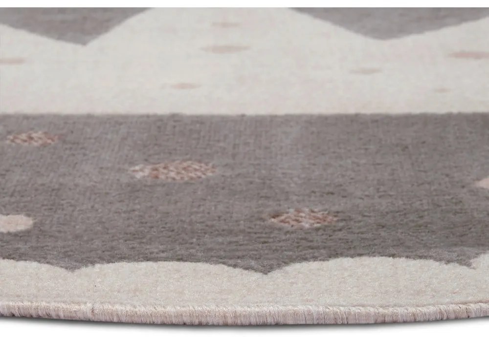 Szary dywan dziecięcy ø 100 cm Crown – Hanse Home