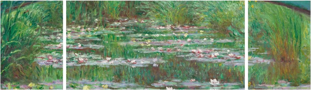 Obraz - Claude Monet, The Japanese Footbridge, reprodukcje (170x50 cm)