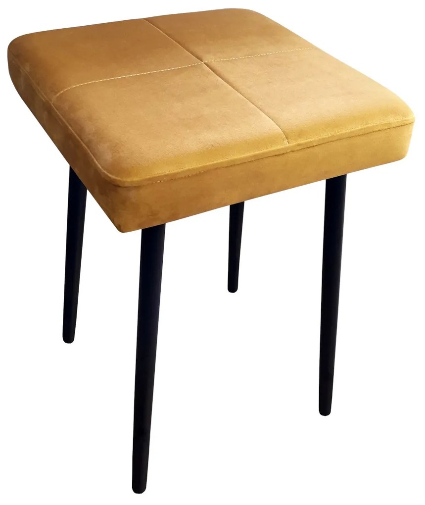 Taboret MAX MG15 miodowy  podstawa czarna