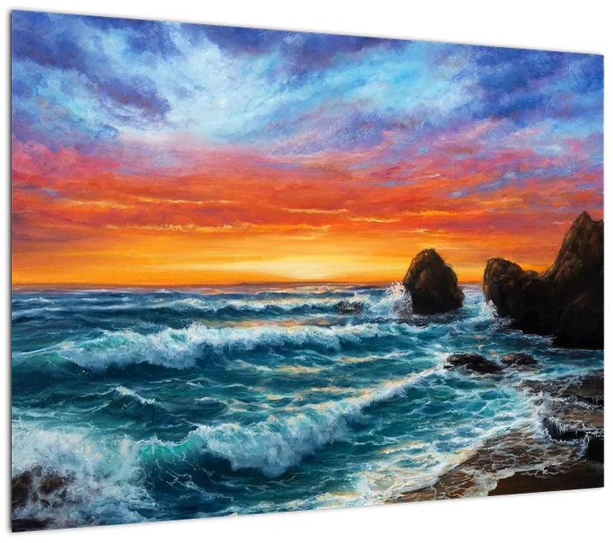 Obraz - Zachód słońca (70x50 cm)