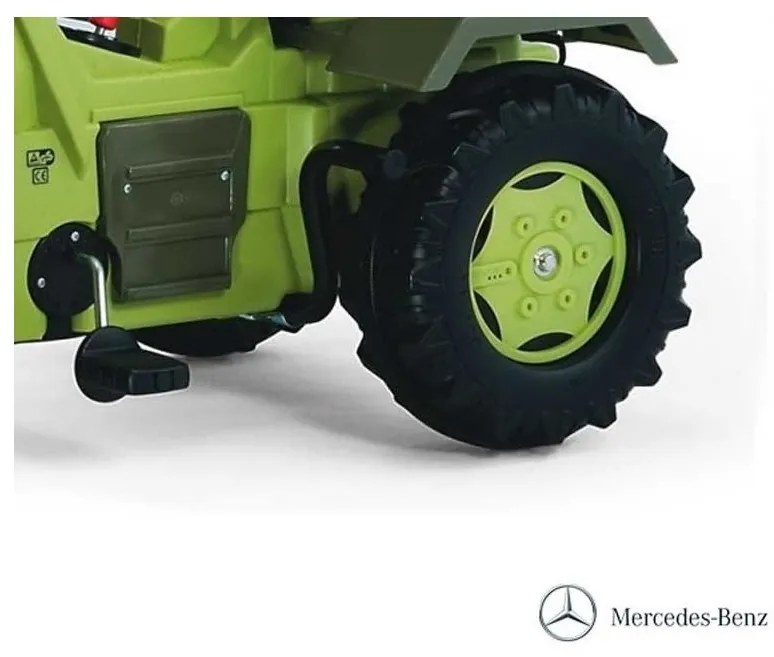 Rolly toys traktor na pedały z biegami mercedes benz łyżka 3-8 lat