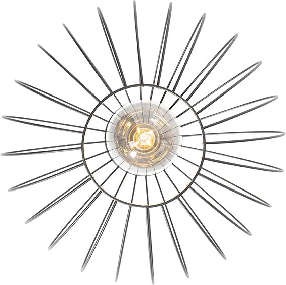 Industrialna lampa sufitowa czarna - Margarita