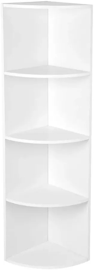 Regał Narożny Biały Skandynawski \ D3-E37