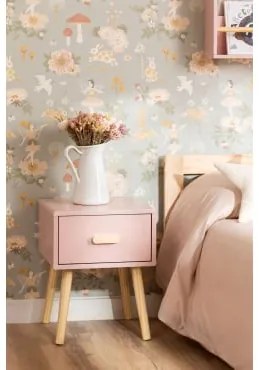 Szafka Nocna Z Mdf I Drewna Sosnowego Tom Kids Toasted Almond - Sklum