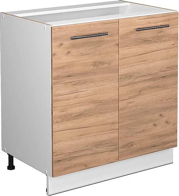 Szafka pod zlew złoty dąb energetyczny 80x51.6x82 fame-line