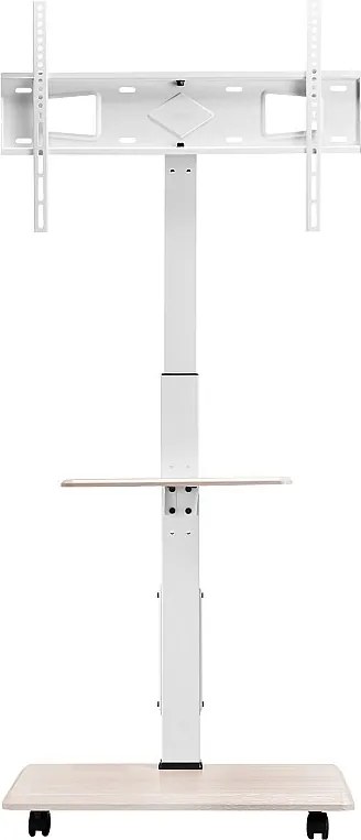 Stojak Telewizyjny na Kółkach SucceBuy, Ekrany 81,2,8-177,8 cm, Wózek Mobilny, Obrót 25°, Regulowana Wysokość, 40 kg, VESA 60 x 40 cm, Sypialnia/na Zewnątrz