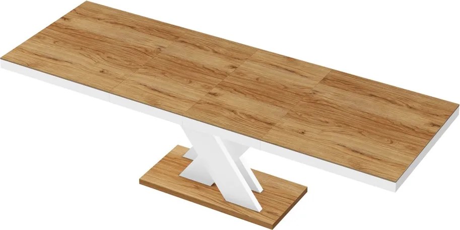 Rozkładany stół z dębowym blatem Xenon Lux