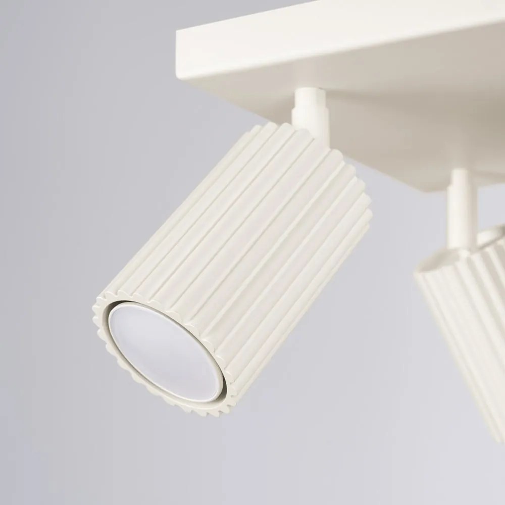 Kremowa lampa punktowa 25x25 cm Gleam – Sollux