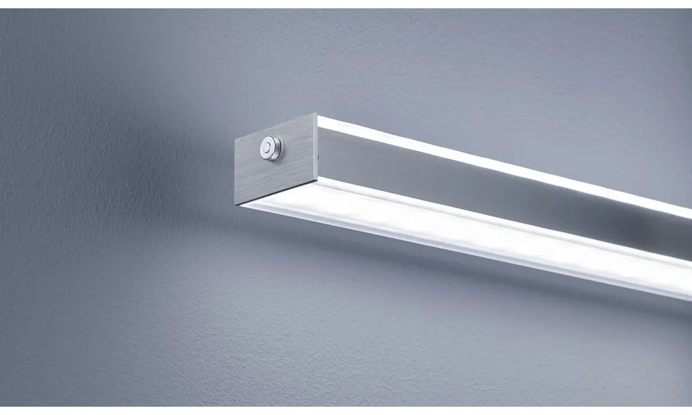 Metalowa lampa wisząca LED ze ściemniaczem w kolorze srebra Vitan – Fischer & Honsel