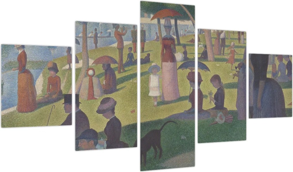 Obraz - Georges Seurat, A Sunday on La Grande Jatte, reprodukcje (125x70 cm)