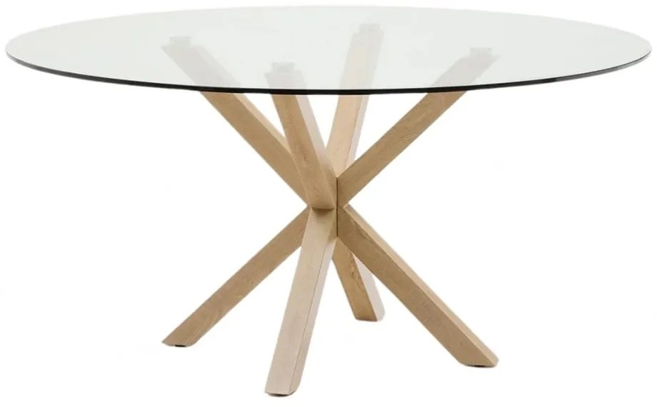 Okrągły stół ze szklanym blatem ø 150 cm Argo – Kave Home