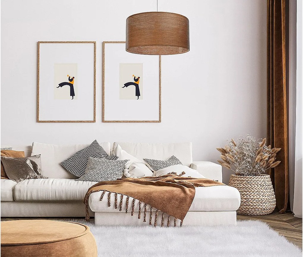 Lampa wisząca NATURAL GRAIN 50 jasnobrązowa