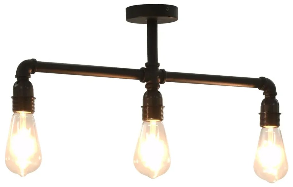 Czarna lampa sufitowa loftowa - EX175-Vicky