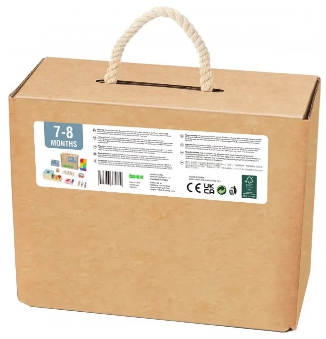 Tooky toy box pudełko xxl montessori edukacyjne 6w1 sensoryczne 7-8 mies