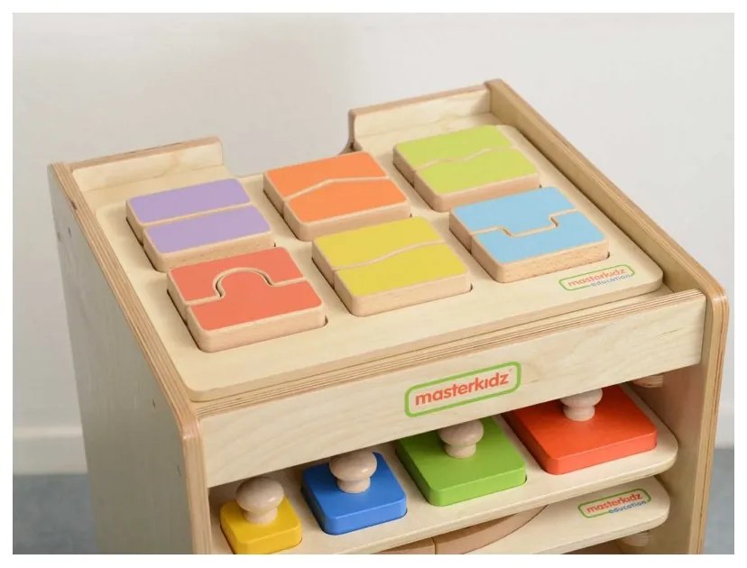Szafeczka do przechowywania tabliczek edukacyjnych i gier masterkidz 10 sztuk kółka