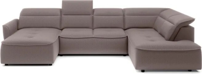 Narożnik MURILLO XL z elektryczną regulacją siedziska Prawostronny w tkaninie VOUGE 04 WERSAL