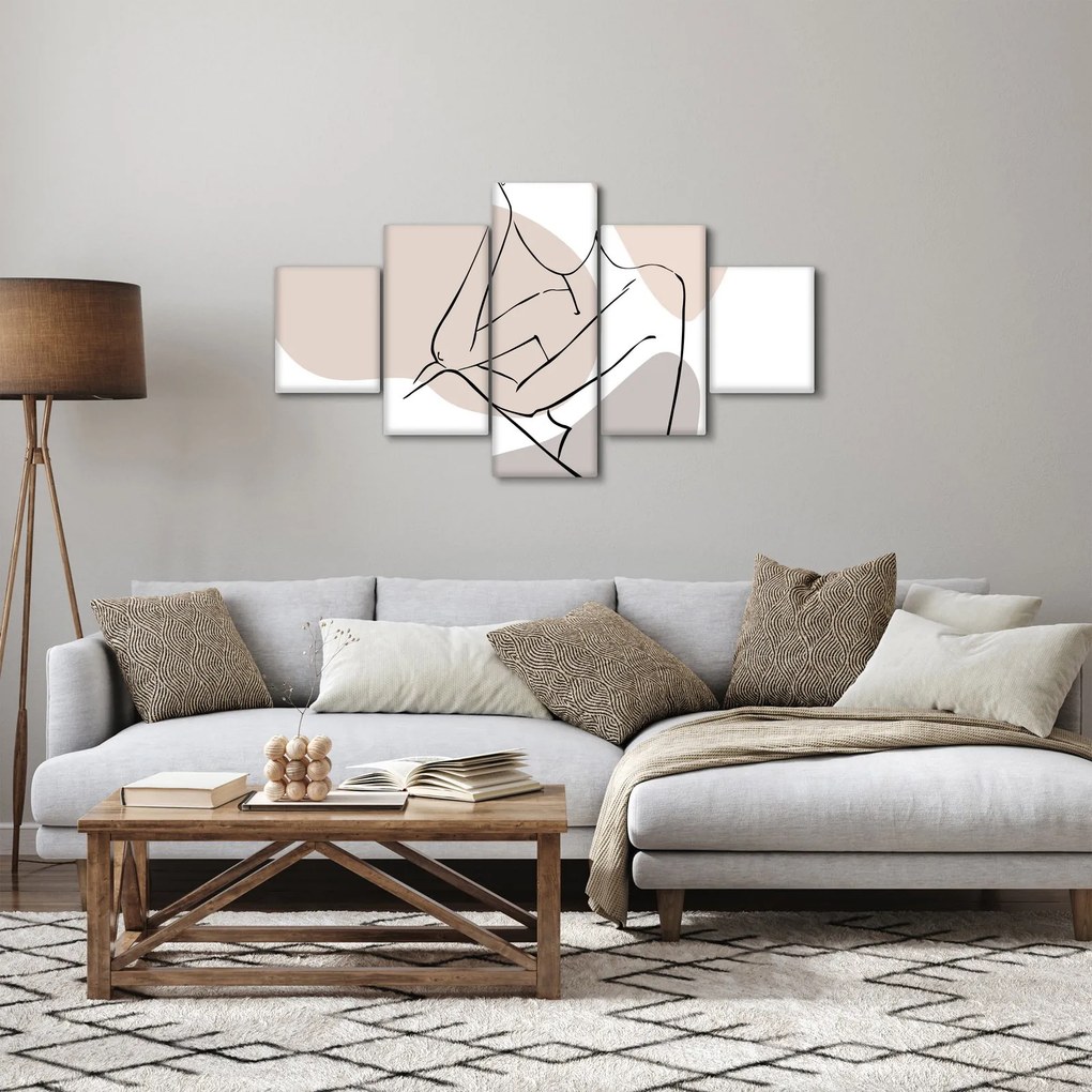Obraz - Kobieta linia sztuki ciała N⁰1 (125x70 cm)