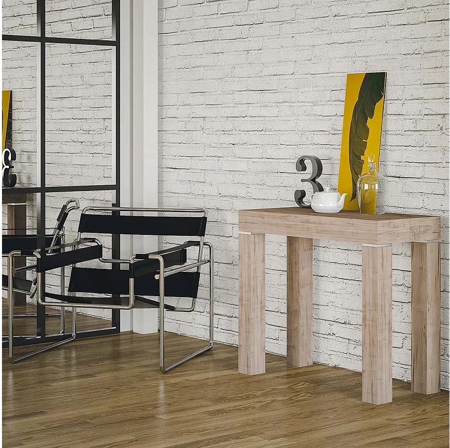 Rozkładana konsola 90x40/300 cm Mixer Dąb Natura