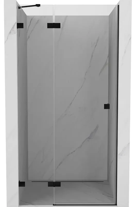 Mexen Lunar drzwi prysznicowe uchylne lewe 100 cm, transparent, czarne - 834-100-000-70-00-L