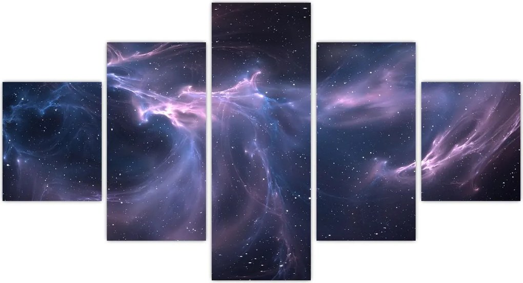 Obraz - Kosmiczna mgławica (125x70 cm)