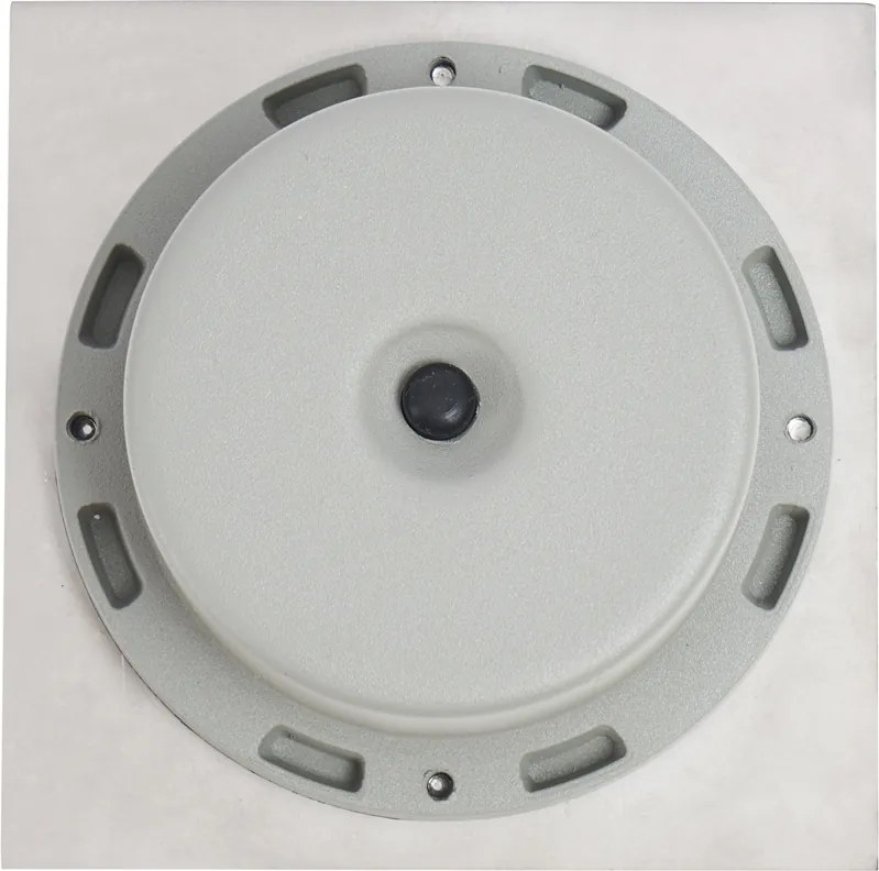 Zestaw 6 reflektorów gruntowych aluminiowych kwadratowych z LED IP65 solarnych - Terry