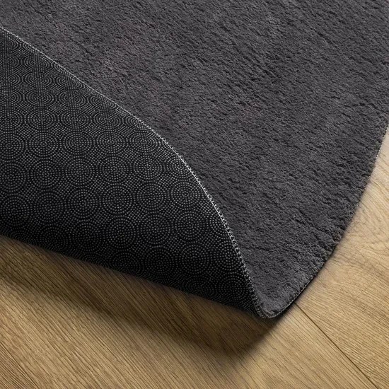 Antracytowy owalny dywan 120x170 S8-F94