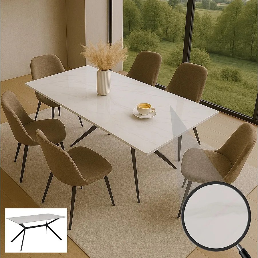 Stół do jadalni MCW-O58,  biały