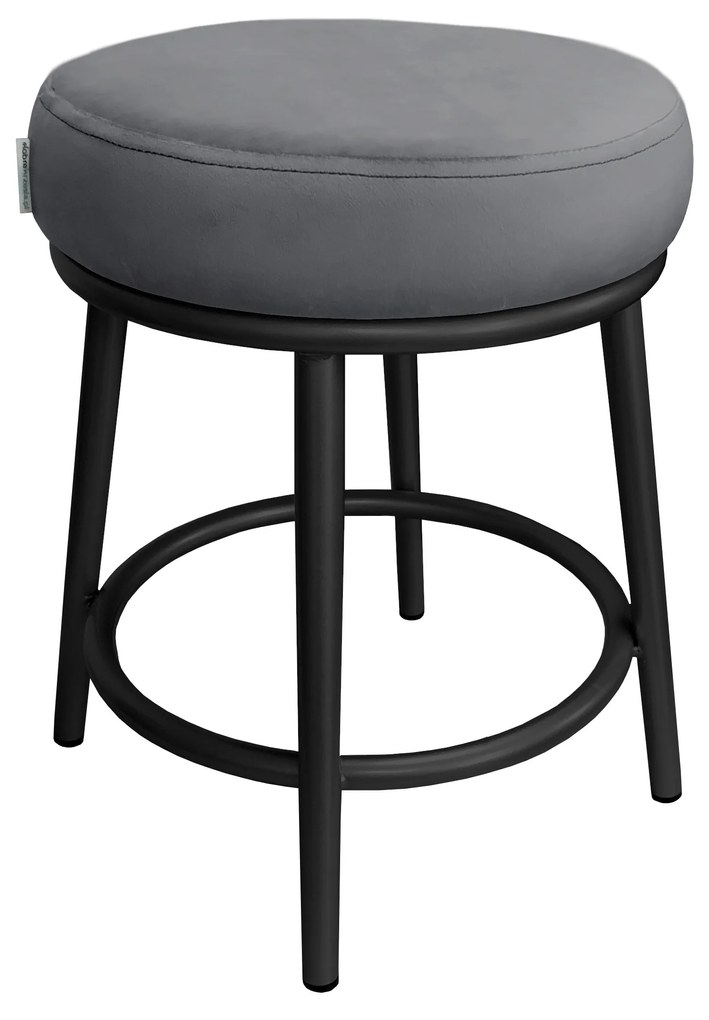 Taboret Ben noga metalowa czarna BL14