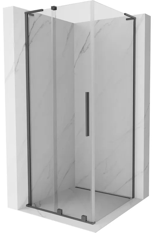 Mexen Velar L kabina prysznicowa rozsuwana 120 x 120 cm, transparent, gun metal - 871-120-120-03-95