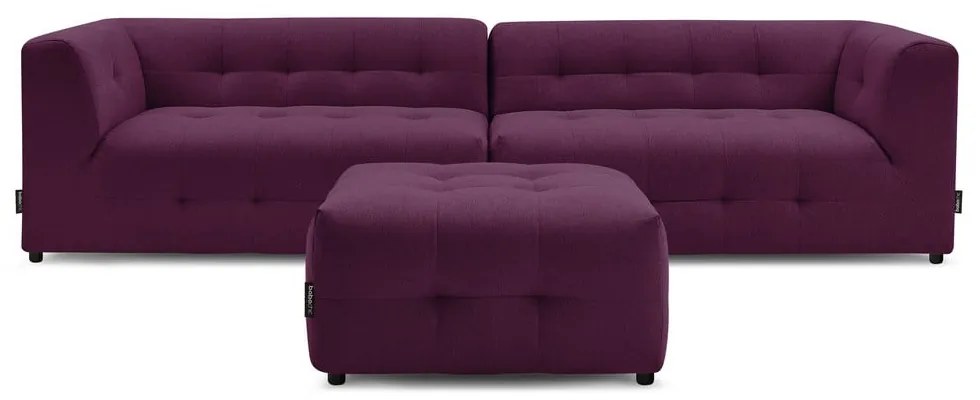 Ciemnofioletowa sofa 324 cm Kleber – Bobochic Paris