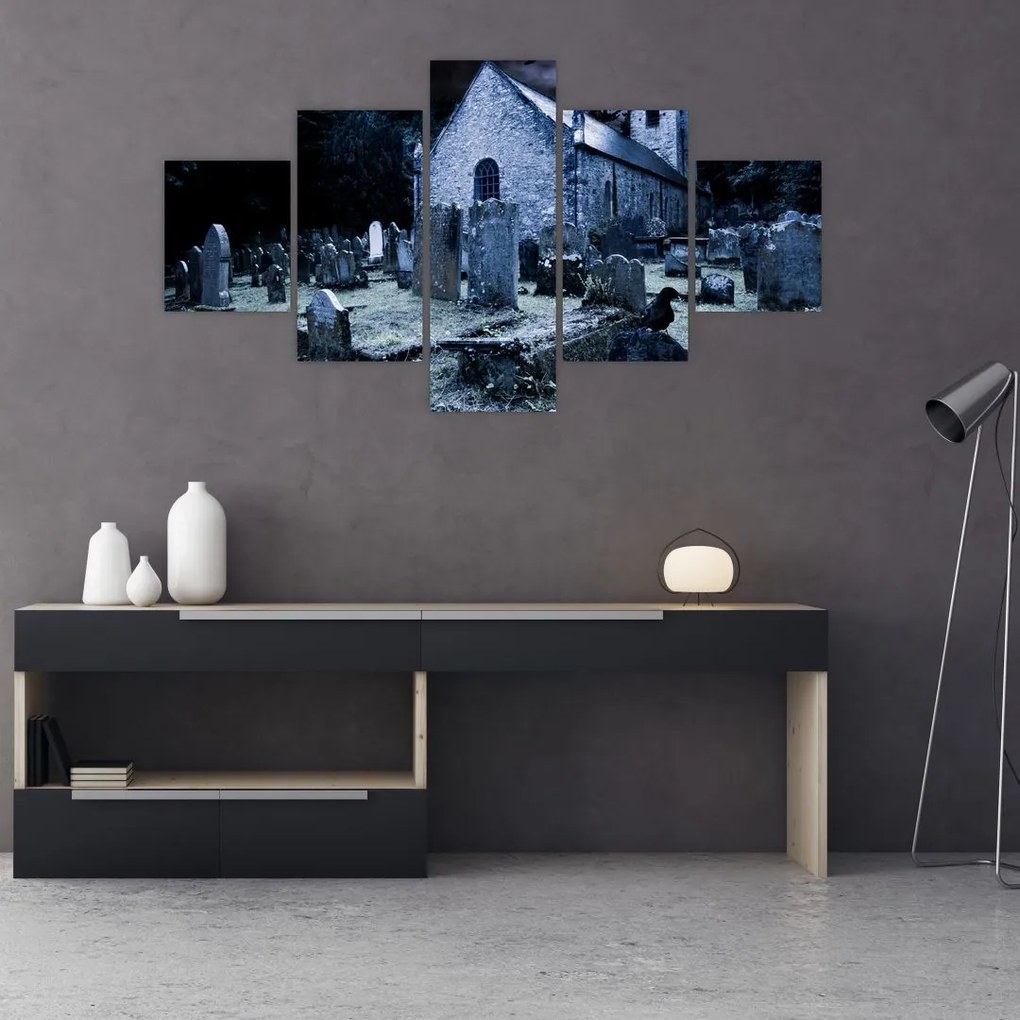 Obraz - Ciemna noc (125x70 cm)
